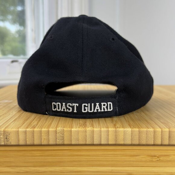 Coastguard Embroidered White and Black Baseball Cap One Size Unisex Beach - Picture 2 of 4